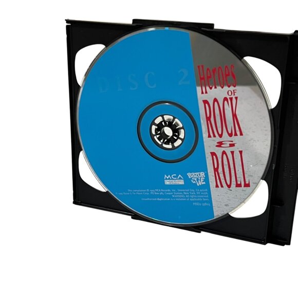 Heroes Of Rock & Roll Double CD Set Razor & Tie MCA Music Collection - Picture 4 of 5